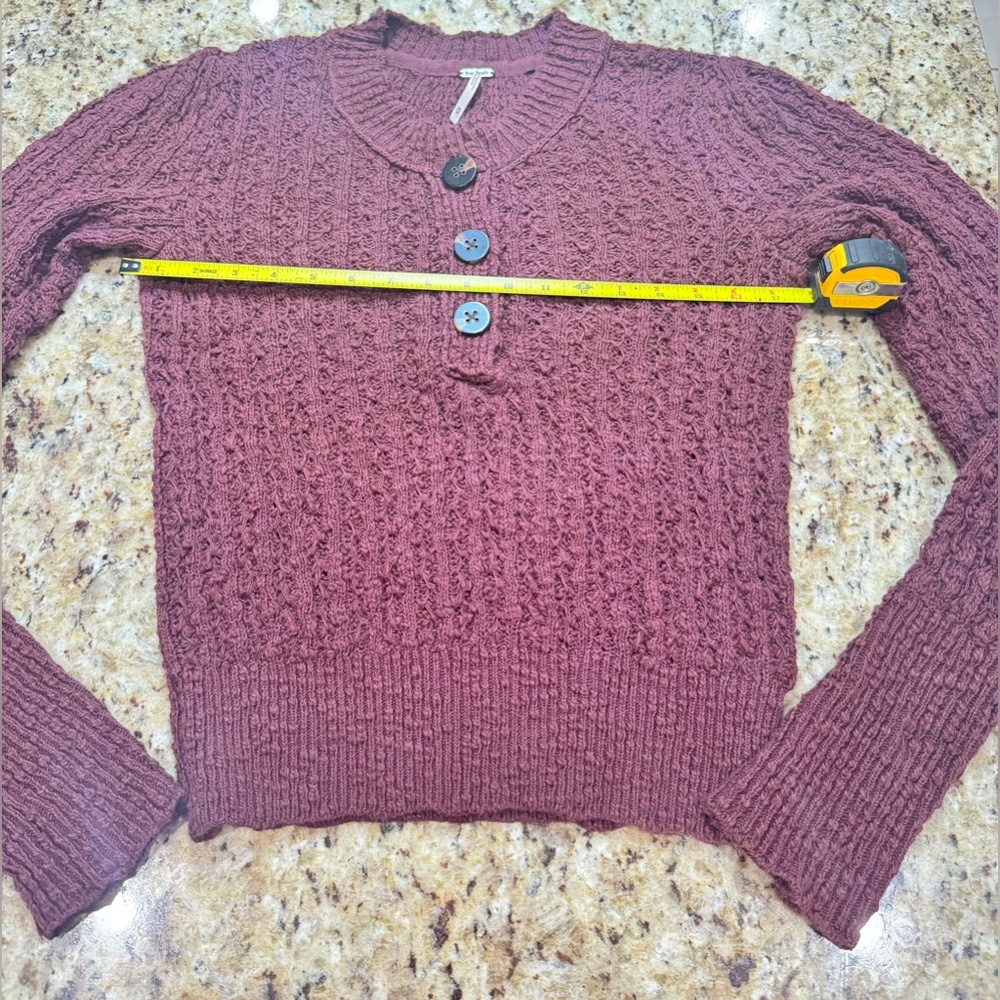 Free People brown Textured Knit Sweater - Picture 7 of 8